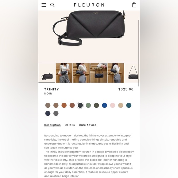 Fleuron Trinity in Noir - Picture 8 of 9